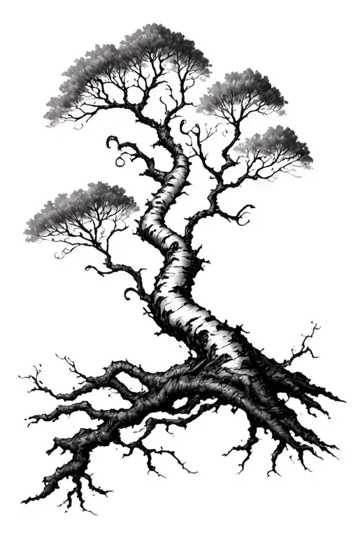 Birch Tree Intertwined