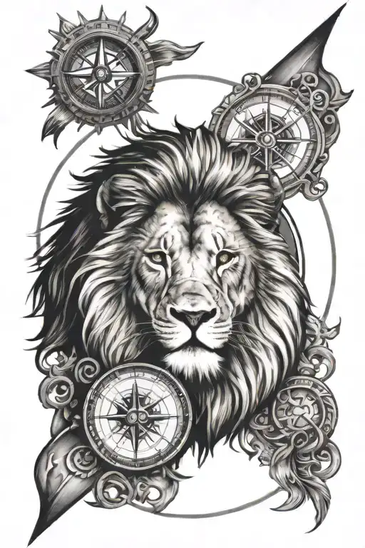 Lion And Compass