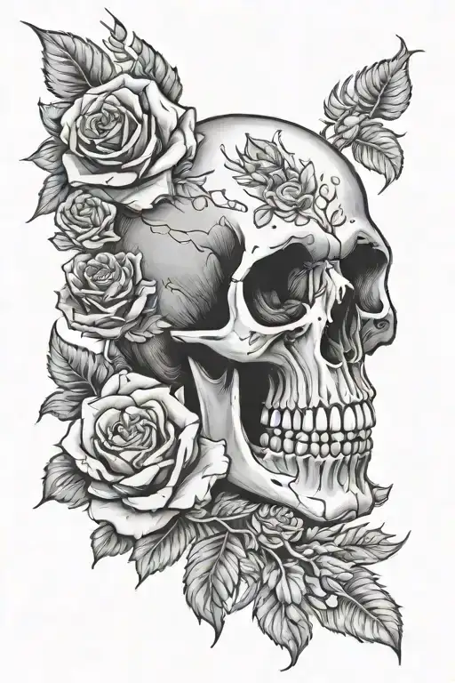 Skull And Roses