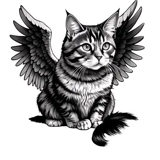 Cat With Angel Wings