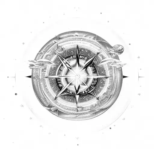 A Celestial Representation Of Astrology With Crystals And Music Symbols