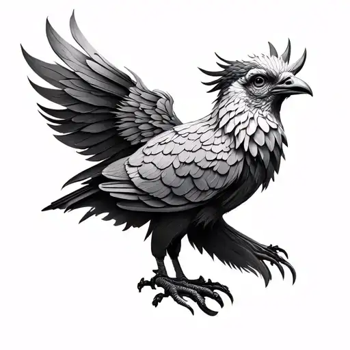 3D Liverbird Tatoo