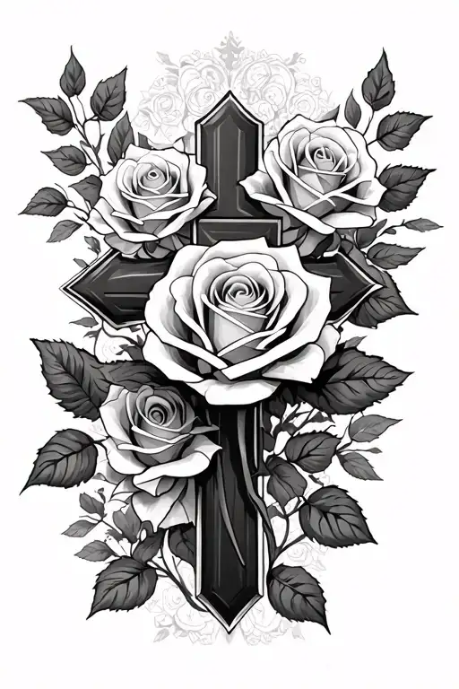 Roses And A Cross