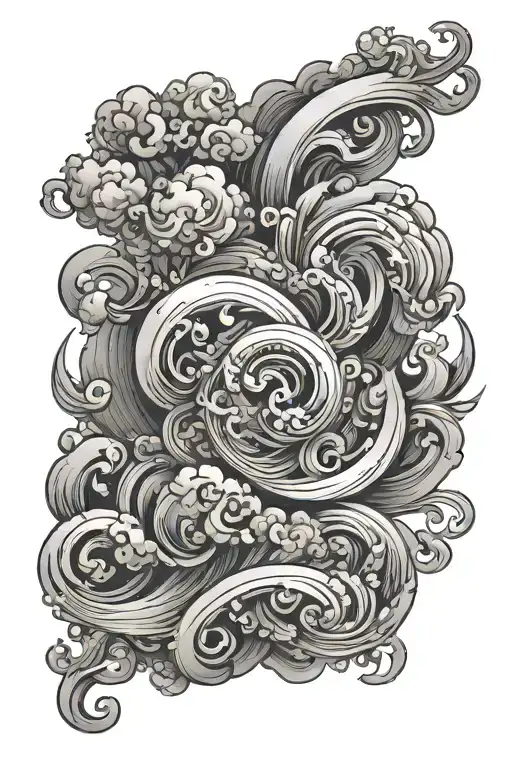 Black Clouds Swirling