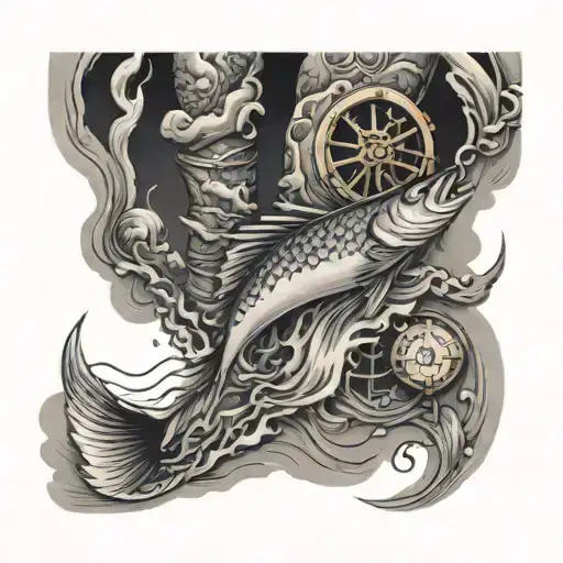 Fishing Scenery Leg Sleeve