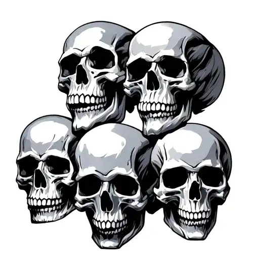 Dark Skulls Representing Dark Periods