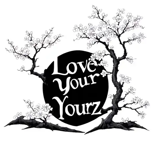Love Yourz And A Cherry Blossom Tree Growing