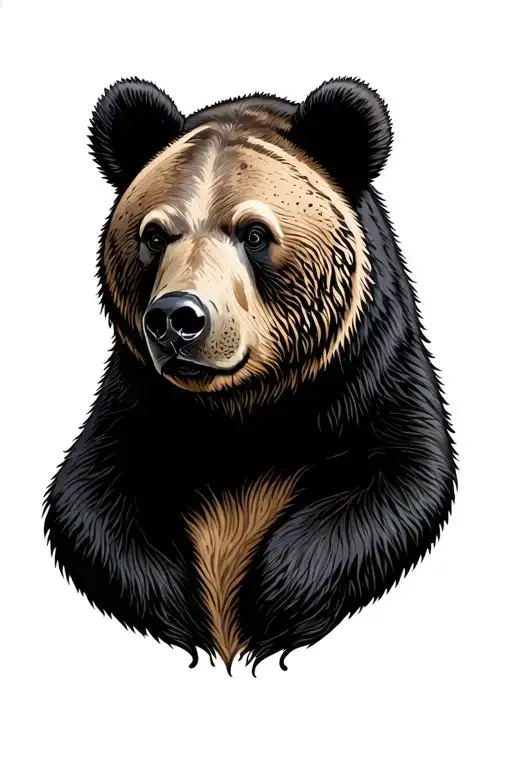 Bear Print Surrounded