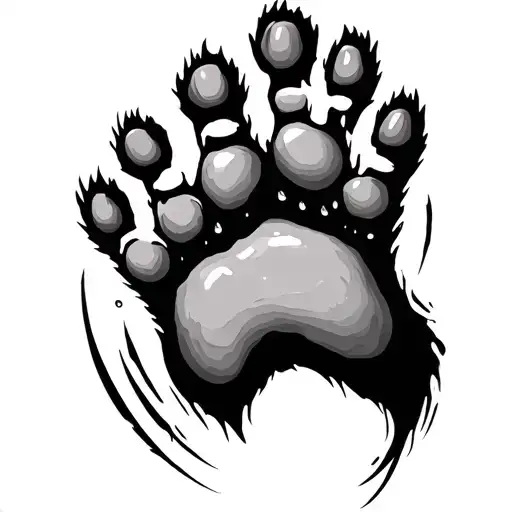 Bear Foot Print