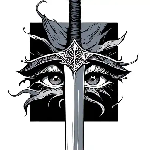 Eye With Sword