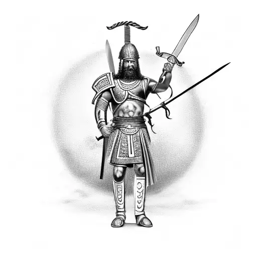 Greek Warrior With Sword