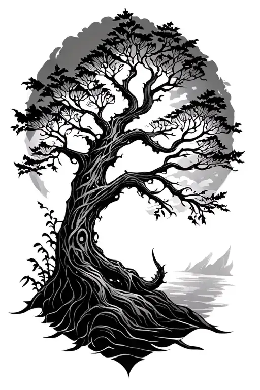 Tribal Yggdrsail Tree