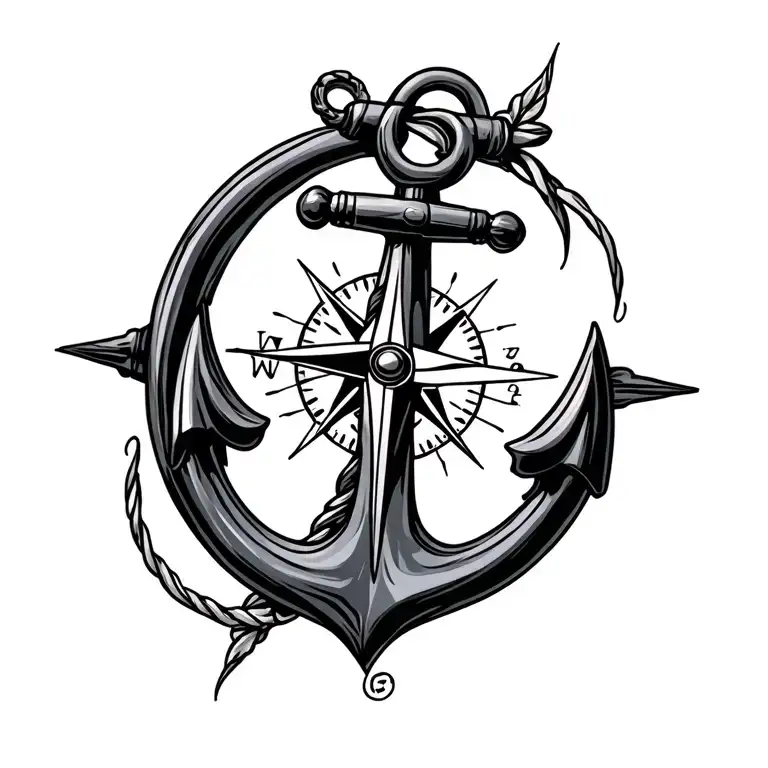 Seafarer Anchor Compass