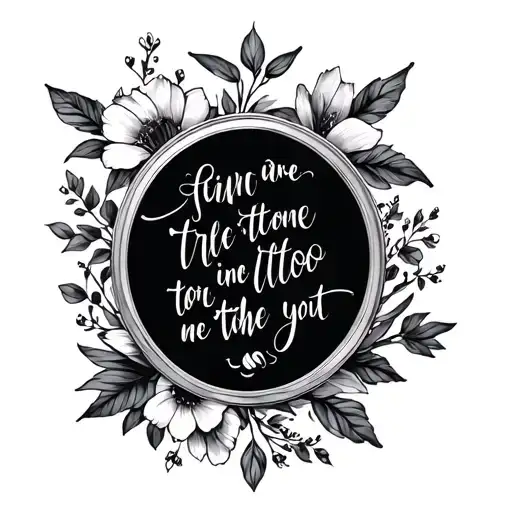 Mirror Floral Quotes