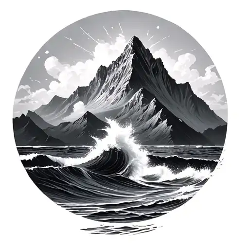 Ocean And Mountain