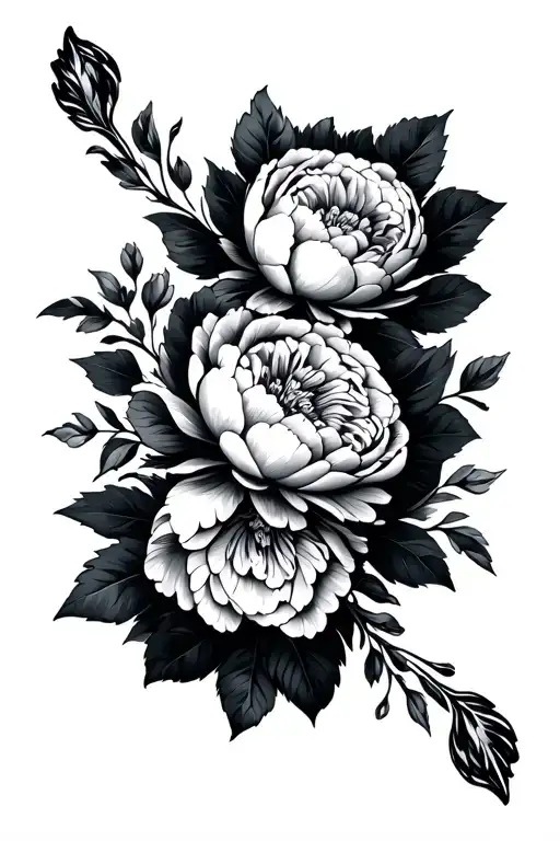 Bracelet With Peonies