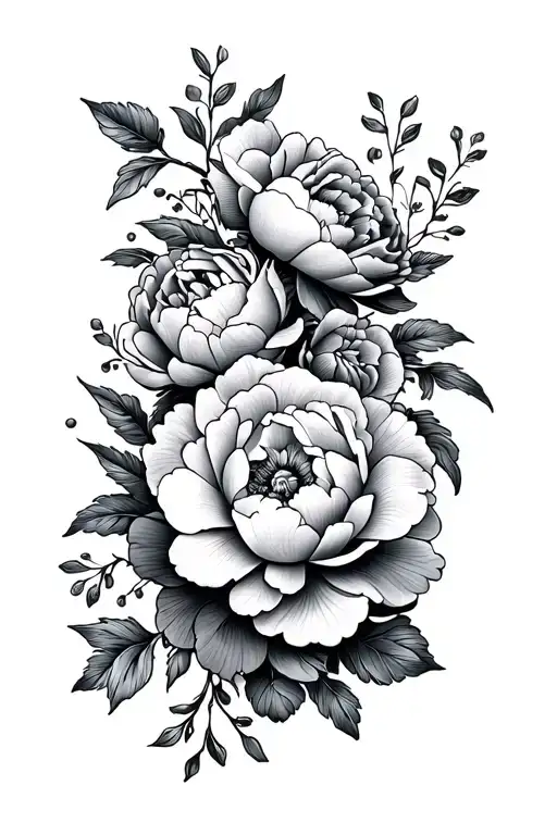 Floral Bracelet With Peonies