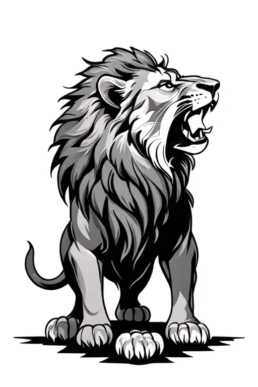 Lion Roaring