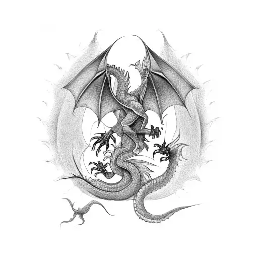 Create A Beautifull Full Body Of A Dragon