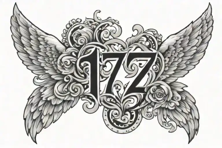 Wing Incorporating The Number 17