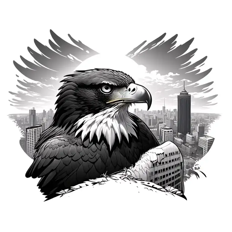 Eagle Who Looks Over A City