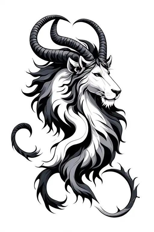 Leo And Capricorn Zodiac Signs Intertwined