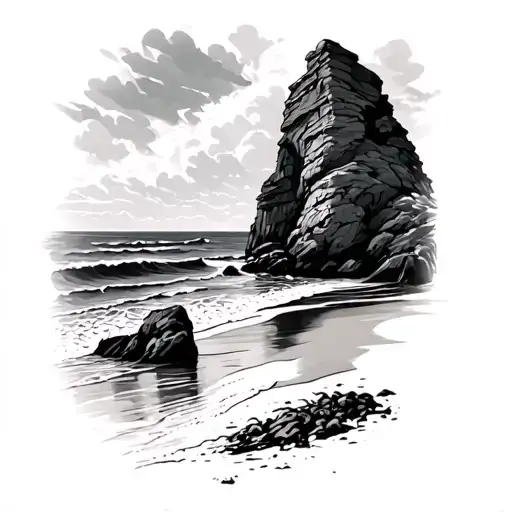 Irish Beach Scene