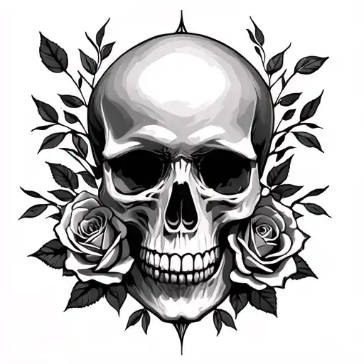 Skull And Roses