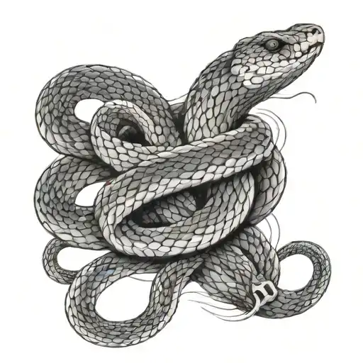 Name With A Snake Wrapped