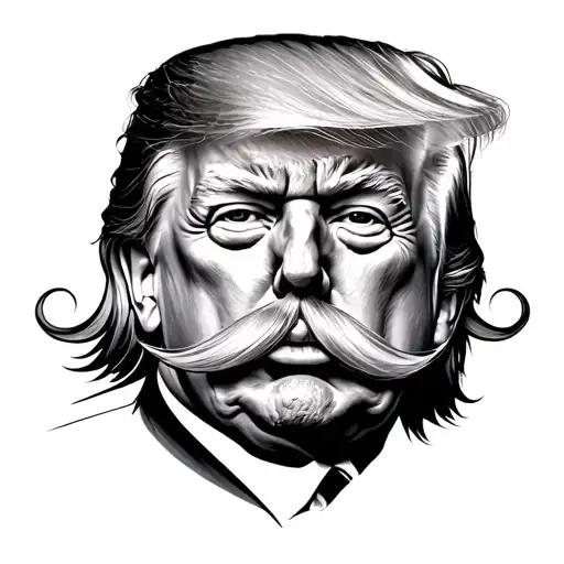 Donald Trump Moustache