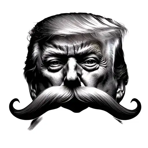 Donald Trump Tiny Moustache