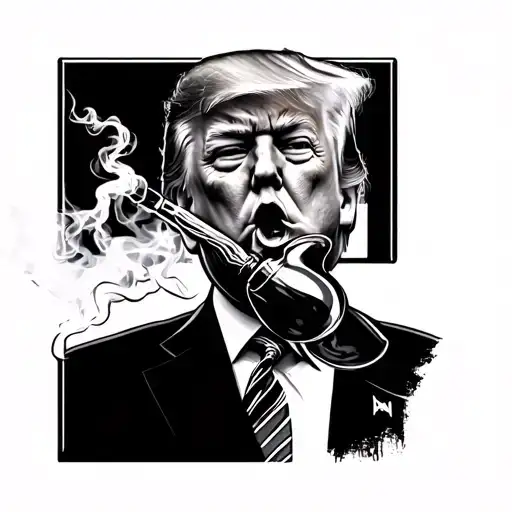 Donald Trump Smoking Bong
