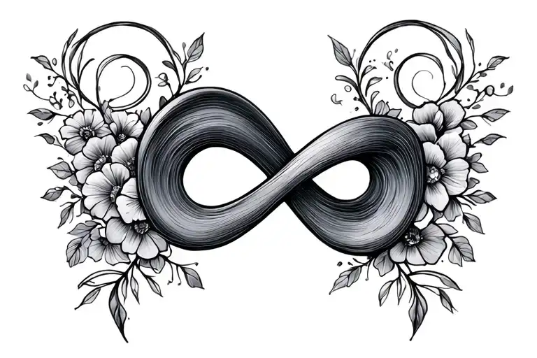 Infinity Symbol Intertwined Mother Daughter