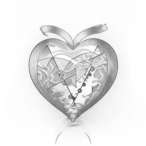 Hourglass Time Heart