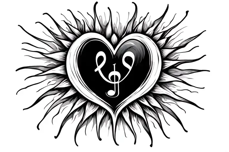 Infinity Heart Sun Music Note