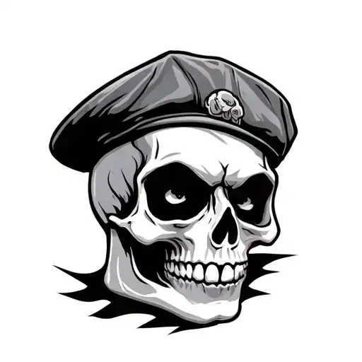 Funny Skull With Cap