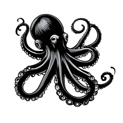 Italian Octopus Family Crest