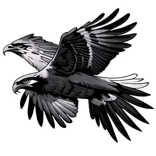 Mini Falcons Flying Overhead