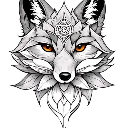 Fox Lotus Pentacle