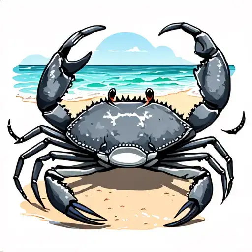 Crab On The Beach