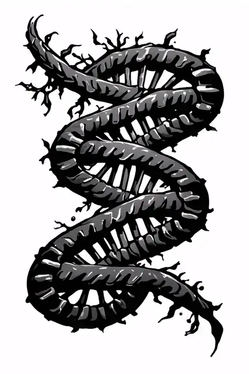 Dna Chain And Tree