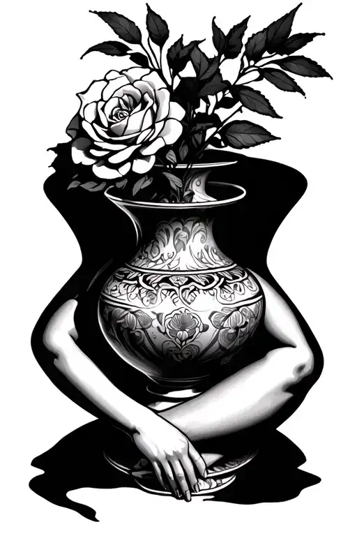 Vase Female Body Hidden Within