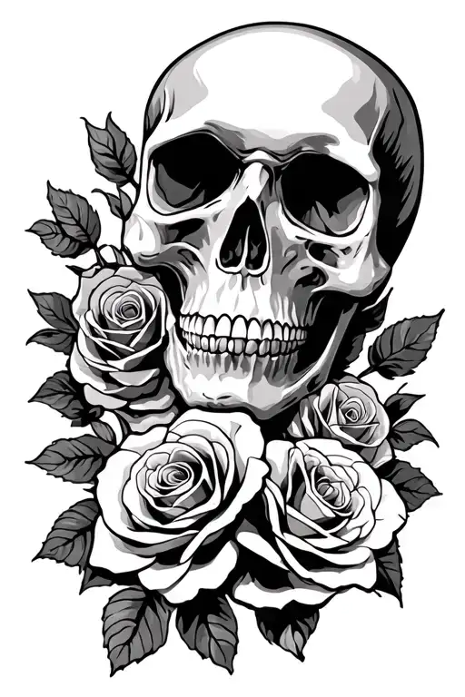 Skull And Roses