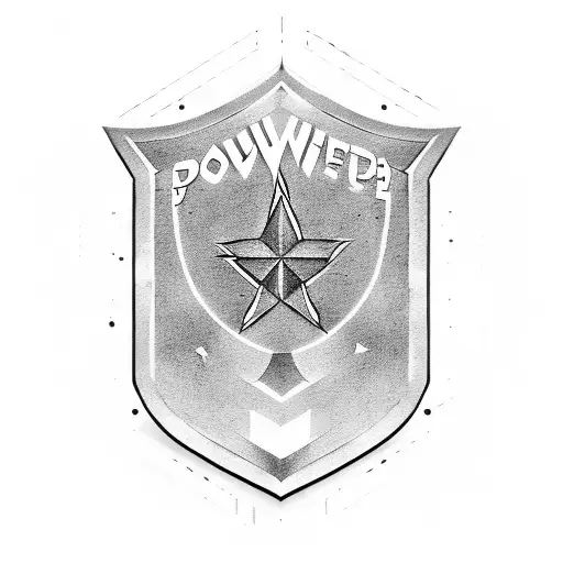 Shield With The Word Power In It