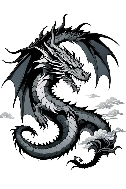 Dragon And Clouds