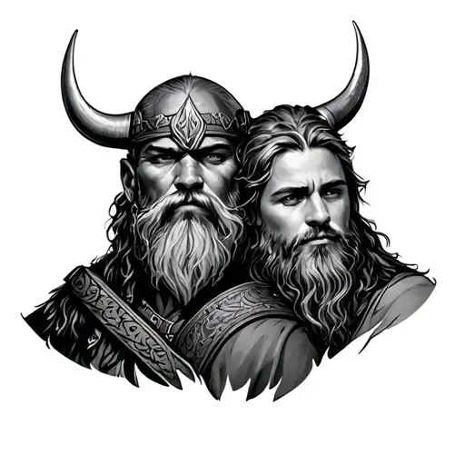 Viking Father Son