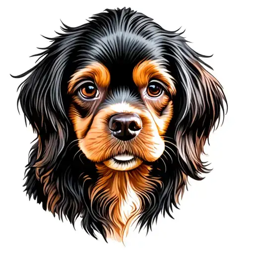 Black And Tan Cocker Spaniel Called Chewbacca