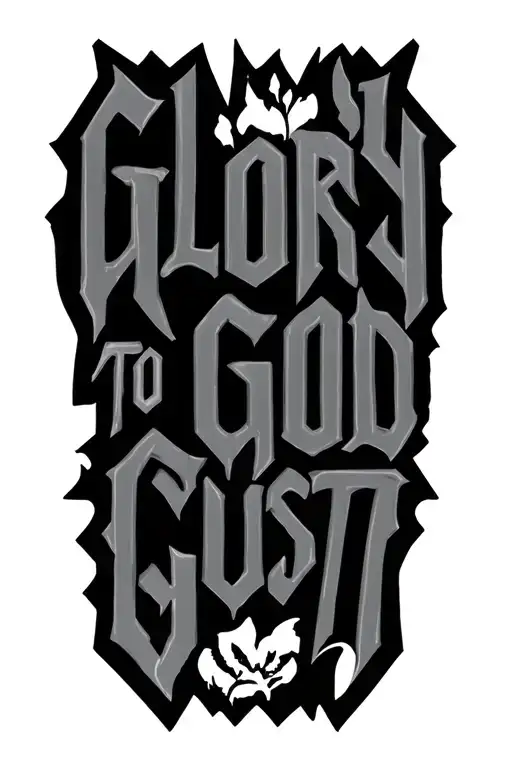 Glory To God Just Words