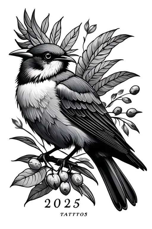 Bird With Dates 2025 Prominently Displayed