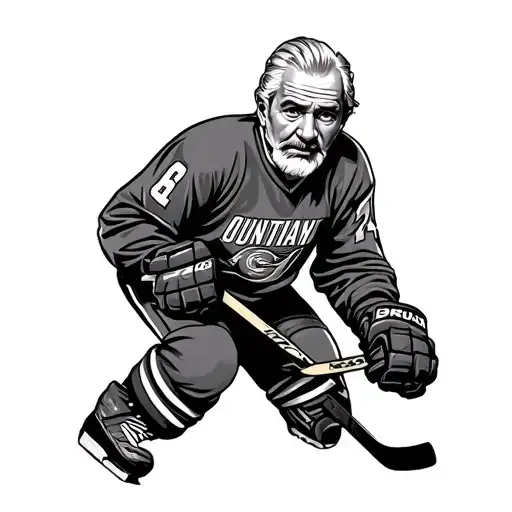 Hockey Grand Father Tattoo Design Honour My Father